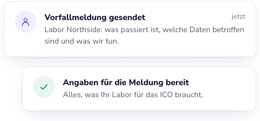Lab Desk: Benachrichtigung bei Datenschutzverletzungen rechtzeitig für die 72-Stunden-Frist des ICO.
