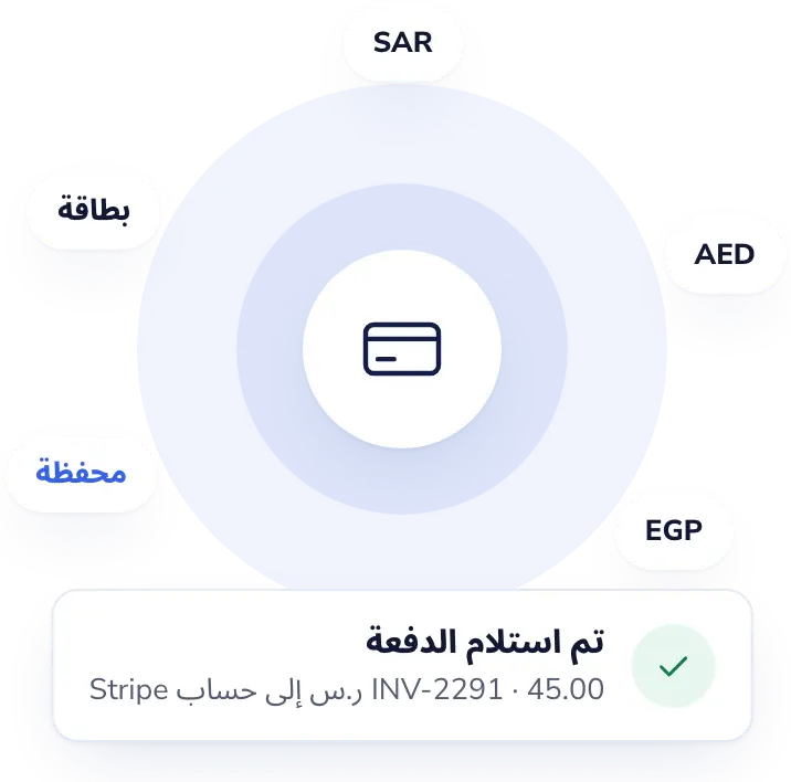 Lab Desk: رسوم المرضى تُدفع مباشرة إلى حساب Stripe الخاص بك.