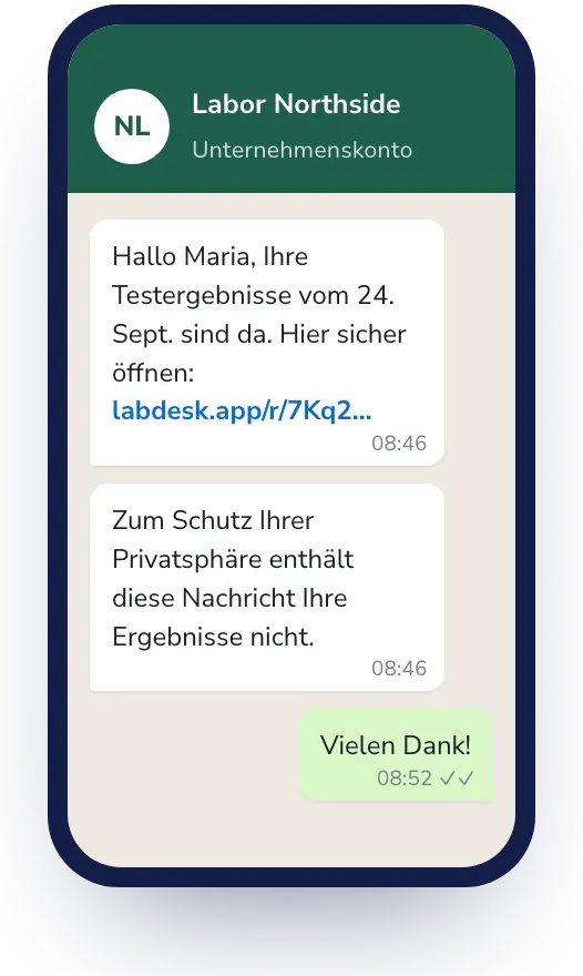Lab Desk: Ergebnisse in der Tasche, nicht im Drucker.