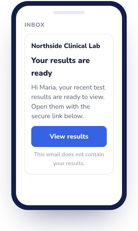 Lab Desk: Secure email delivery, included.