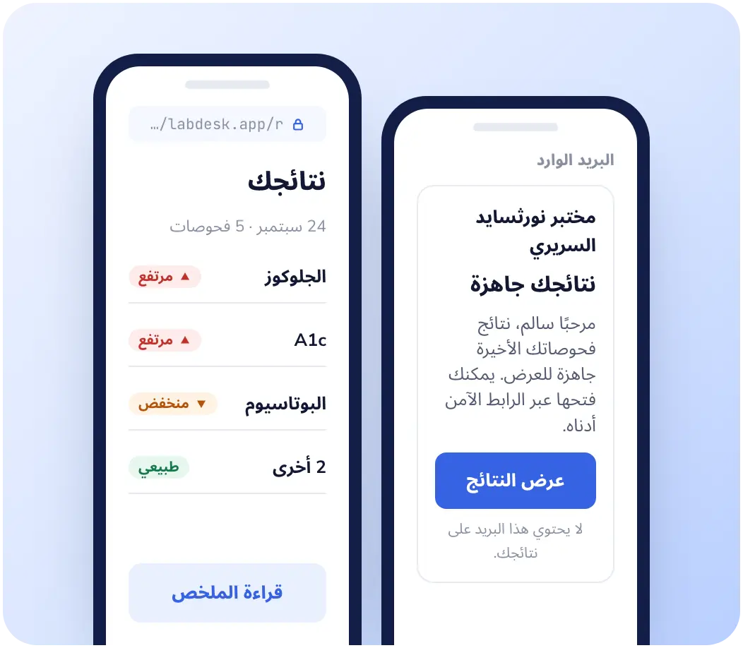 Lab Desk: بلا مرفقات. بلا ملاحقة.