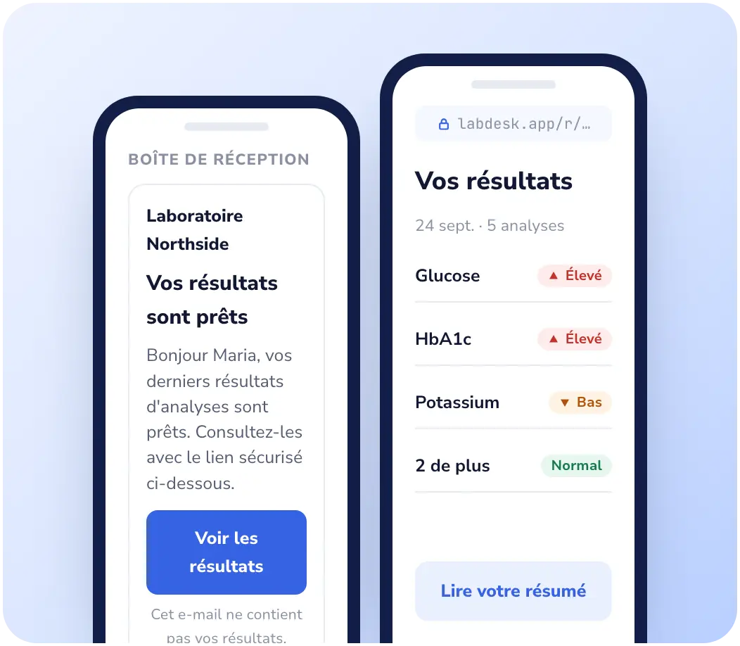 Lab Desk: Pas de pièces jointes. Pas de relances.